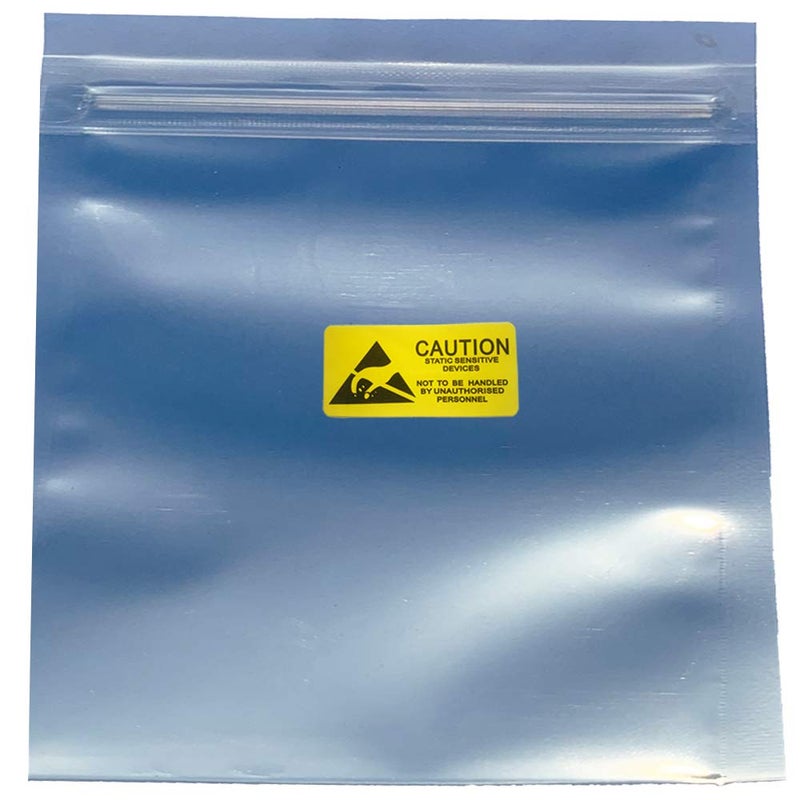 Daarcin 30pcs Large Anti Static Bags,Resealable ESD Bags 8.26x9.45in/21x24cm with Labels for Hard Drive SSD HDD and Electronic Device - Image 1